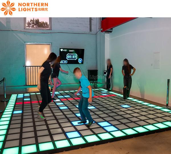 Brick Dance Floor Light Interativo LED Floor 30x30cm Jogo ativo para interiores