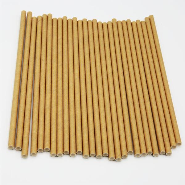 Individual Paper Straw 6mm*197mm Customized Logo Printed White Paper Straws for Decorating