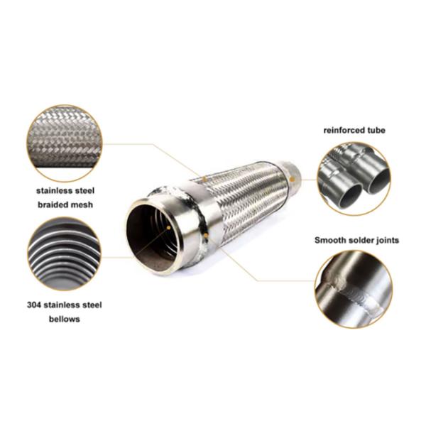 Welded Flexible Braided Hose Stainless Steel Wire Metal Pipe Connector
