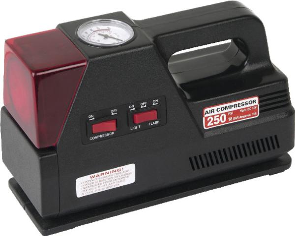 3 em 1 compressor de ar de advertência do plástico da inflação da lâmpada para os pneus de carro anti - poeira