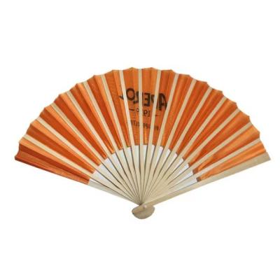 Forre próprio fã da dobradura de Logo Printed Bamboo Hand Custom para o presente do banquete de casamento