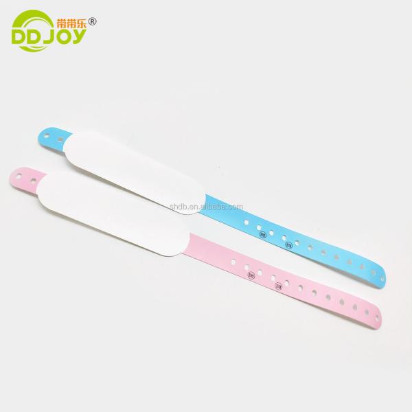 Printable Custom Logo Adjustable Waterproof Thermal Wristband in Blue