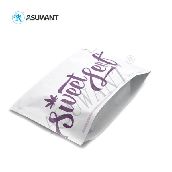 Printing Reusable Disposable Glossy Medium Weed Plastic Bag For Marijuana