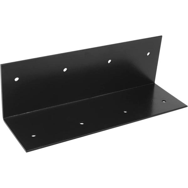 Черная сталь L Правый угол скобки для тяжелой работы поднятый овощный сад угол кровати