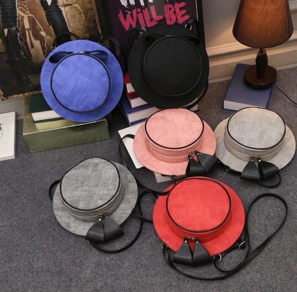 2016 summer new linen hat personality casual fashion trend in Europe and America female Shoulder Messenger
