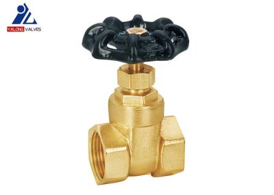 ISO228 Iron Handle Brass Gate Valve 1.6Mpa Natrual Color Aluminum Water Valve
