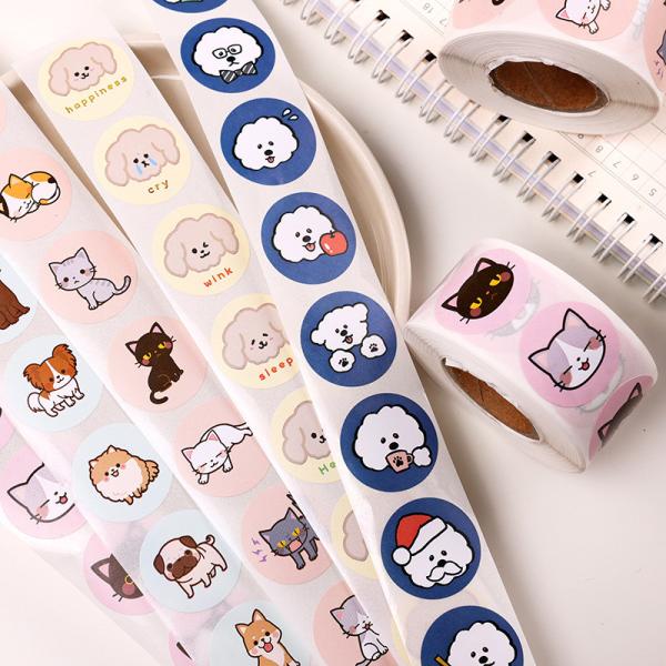 Mail Packaging Adhesive Sticker Printing Roll Label Art paper Stickers