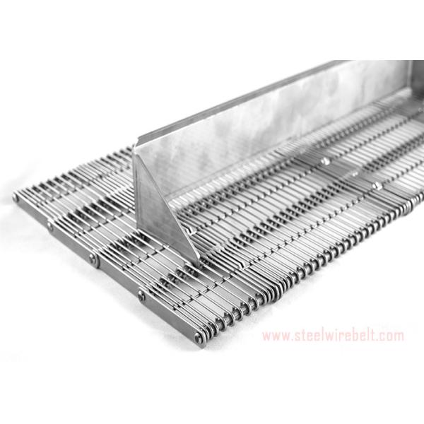 Heavy Duty Flex Wire Mesh Conveyor Belt Eye Shape Heat Resistant For Cooling