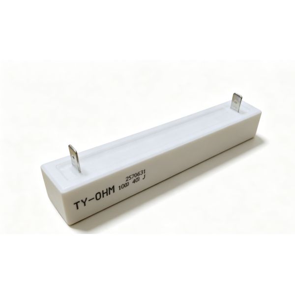 100W Faston Terminal Power Resistor Industrial Grade Flameproof Cement Resistor with High Insulation