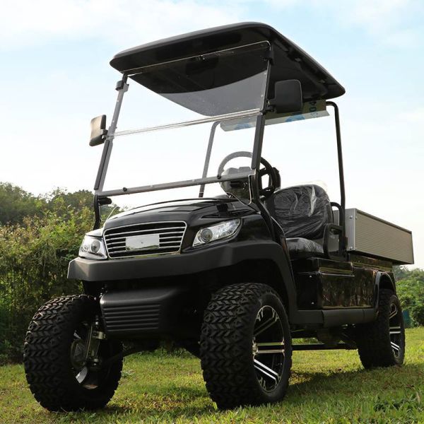 Electric Lifted Utility Golf Car Housekeeping Tool Car with Aluminum Box