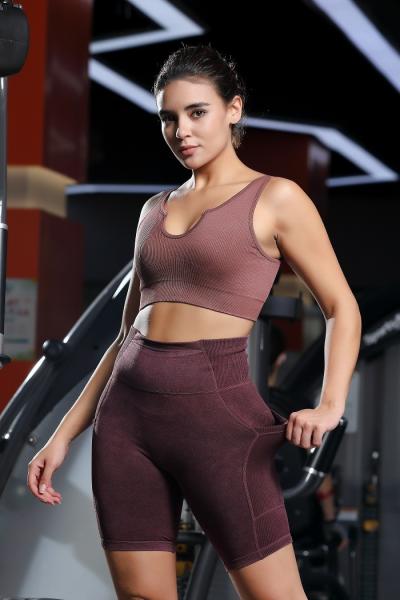 Soutiens épais épaule courroies soutien-gorge de sport de yoga pour le gymnase et les vêtements de rue