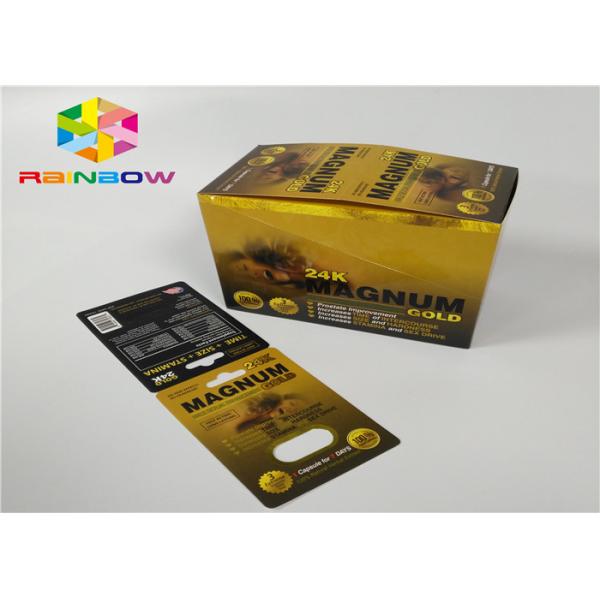 Мужской пакет волдыря таблеток повышения упаковывая карту волдыря носорога 3Д для пакета капсул