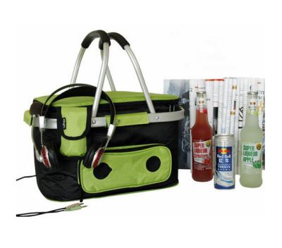 HH-A0282 ourdoor soft cooler bag  with speaker Thermos cooler bag for garden lunchbag