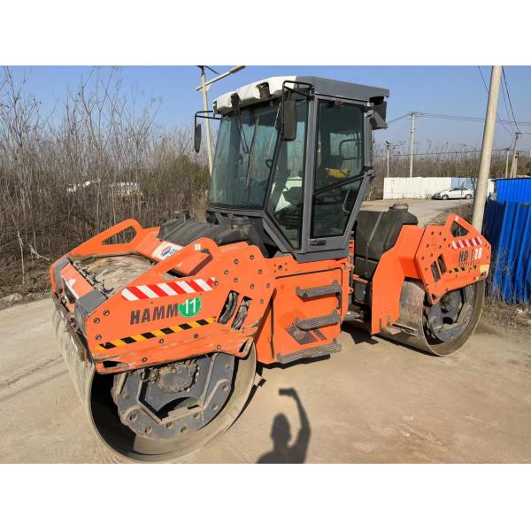 38 Static Linear Pressure Strong Energy Used Road Roller HM HD128 for Construction Works