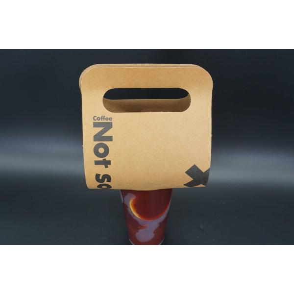Custom Printed Take Out 12oz 16oz Disposable Hot Drinks Coffee Paper Cup Carrier Holder Tray