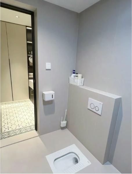 Square Plastic Concealed Cistern for Wall-mounting Square Shape