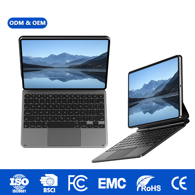 Laudtec Aluminum Alloy Magic Keyboard for iPad Air5 (2022)10.9,OEM/ODM Wholesale with Full Glass Trackpad & Ultra-Slim Case