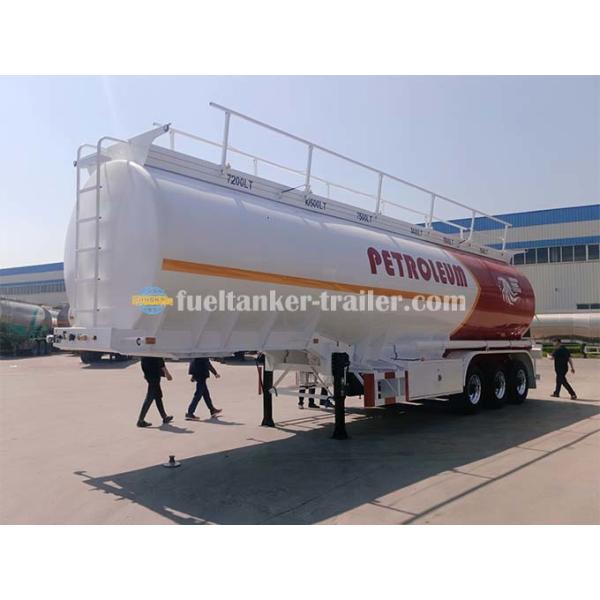 46000L 5182 Aluminum Alloy Tanker Semi Trailer For Fuel Transportation