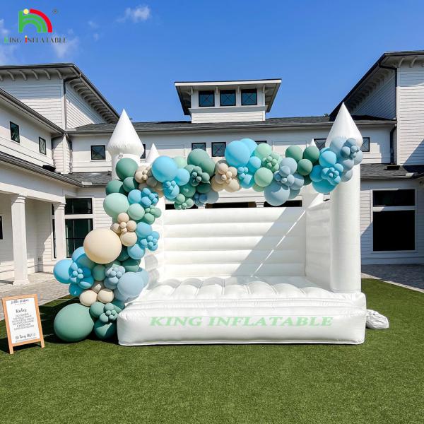 White Inflatable Bouncer Castle Indoor Inflatable Bounce House For Wedding