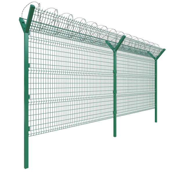 Pvc soldado con autógena corrosión anti de la altura de Mesh Fence los 2.5m del alambre cubierto para el aeropuerto