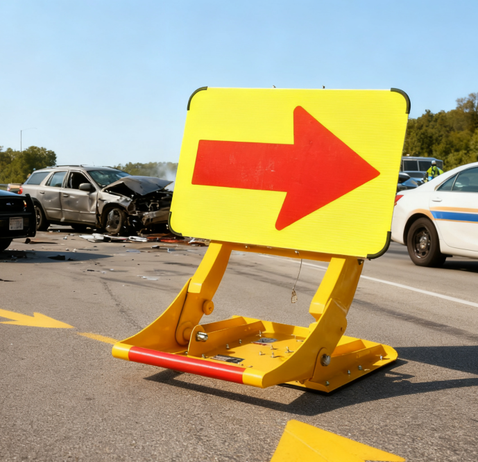 Yellow 13.4kg Anti Ram Vehicle Barriers Aluminum Rubber Sheet