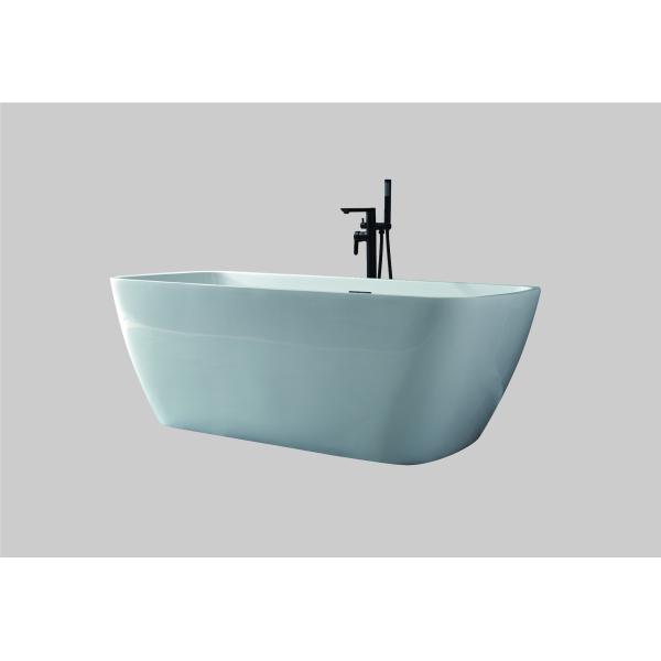 Adult Fiberglass Acrylic Free Standing Bathtubs Bathroom 55 Inch 1-2 Person