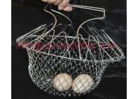 Foldable Strainer Basket Colander Deep Frying Corrosion Resistant