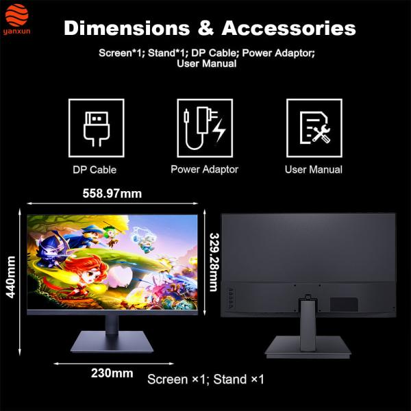 25 Inch IPS Gaming Monitor FHD Resolution 1ms Rapid Response Fixed Bracket 200Hz Monitor