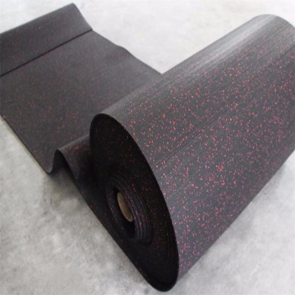 Highly Elastic Rubber Sports Flooring , Sky Blue Gym Flooring Rolls