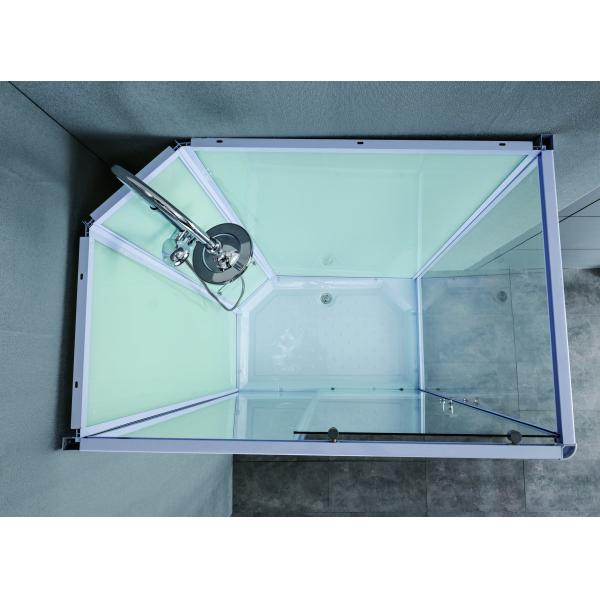 Luxurious Shower Room Tempered Glass And White Alum Profile For A High-Performance