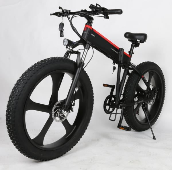 Electric Bike 26 Inch 48v 1000w Fat Tire Mountain Snow Ebike Folding Electric Bicycle