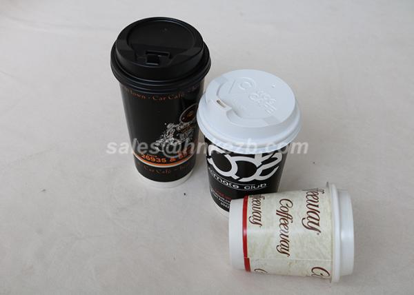 Insulated Double Wall Paper Cups Disposable Drinking Cups For Wedding / Party / Meeting