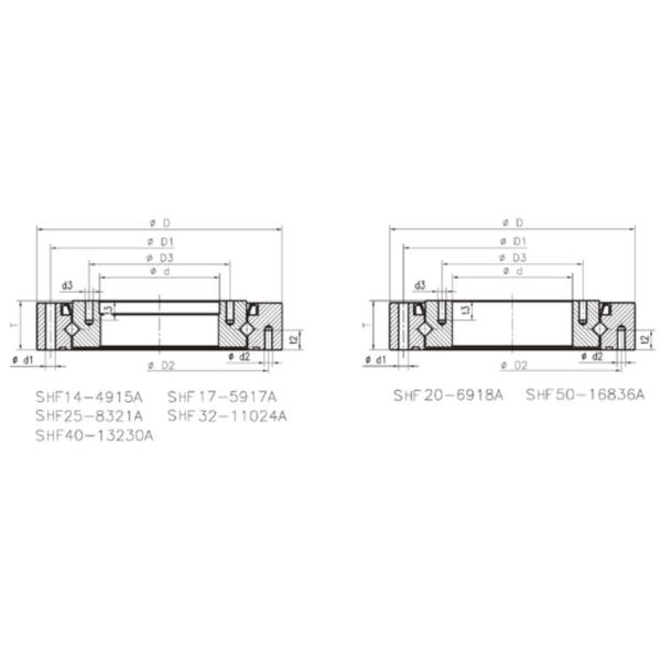 CSG14/CSF14 Crossed Roller Bearings cross reference bearings 9x55x16.5mm industrial robots bearing China supplier