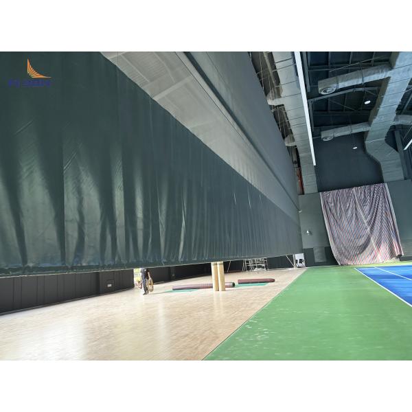 Cortinas automáticas de división por divisores para canchas de baloncesto de interior tenis de bádminton