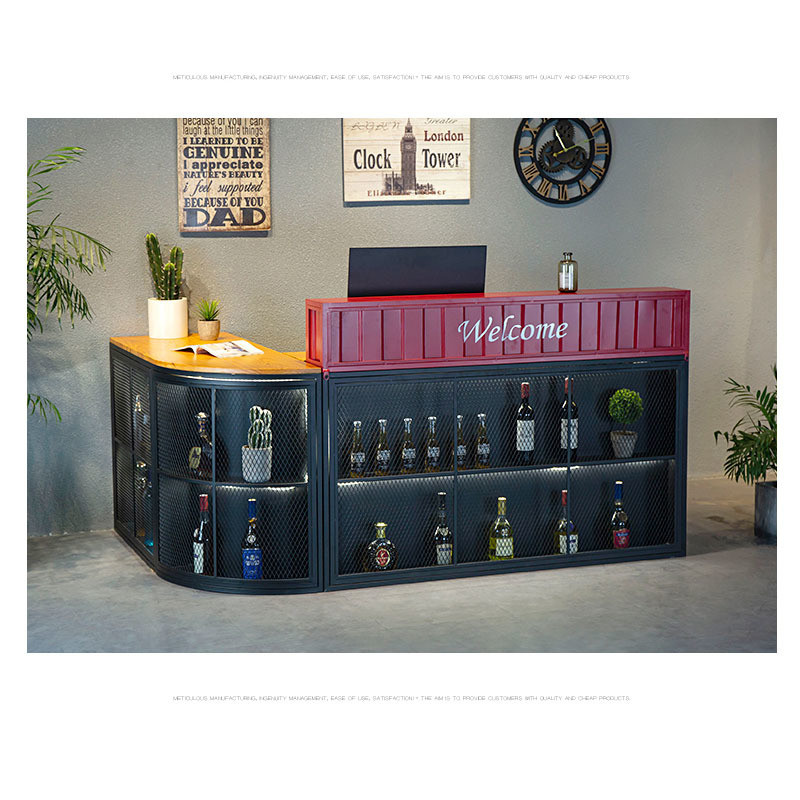 Retail Boutique Shop Cashier Counter with Modern Design Style and Mobile Function