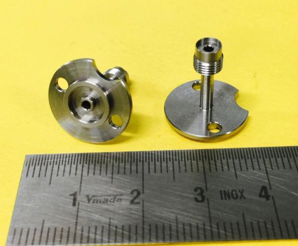 Customized Size Titanium Machining Services Medical Device Parts Anodized Surface