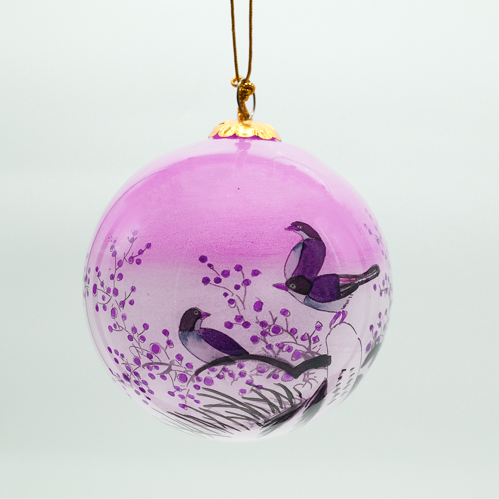 Chinese Traditional Inside Hand-made Customized Crystal Christmas Ornament Ball for Decoration