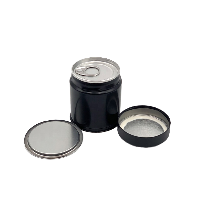 Industrial Use Tea Tin Cans Tinplate Tea Pot Screw Cap Bullet Shape
