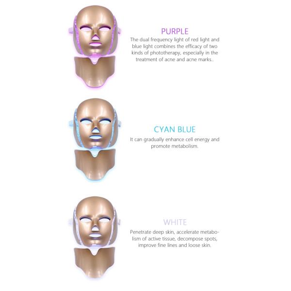 Маска света маски терапией света СИД фотона PDT лицевая с шеей