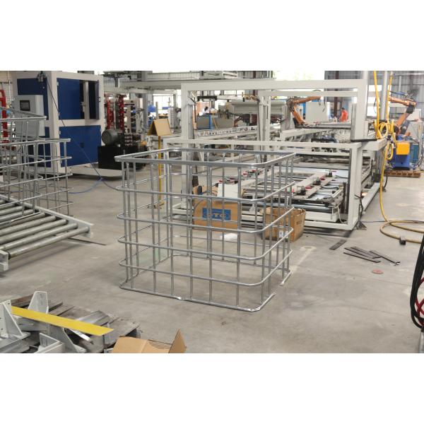 Soldadura do quadro da gaiola de Hwashi WL-SQ-MF IBC da máquina de soldadura do fio 400KVA