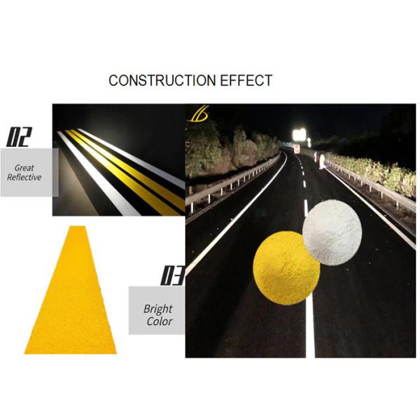 High Reflectivity Thermoplastic Road Marking Paint with 180-220°C Application Temperature and 3-10 Minute Dry Time for Durable Traffic Safety