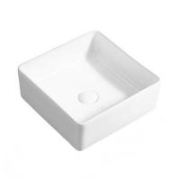 Lavabo de superficie sólida para baño de artículos sanitarios de Chaozhou, lavabo de cerámica para lavabo sobre encimera
