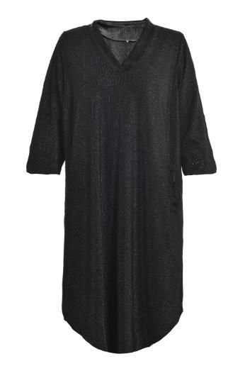 Simple Design Soft Plus Size V Neck T Shirt Dress , Women' Midi Dress