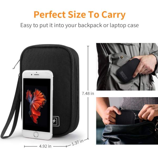 Small Travel Nylon Household Storage Container Cable Organiser Bag