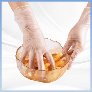 Guantes estéril del examen de los guantes libres disponibles transparentes del látex del PVC