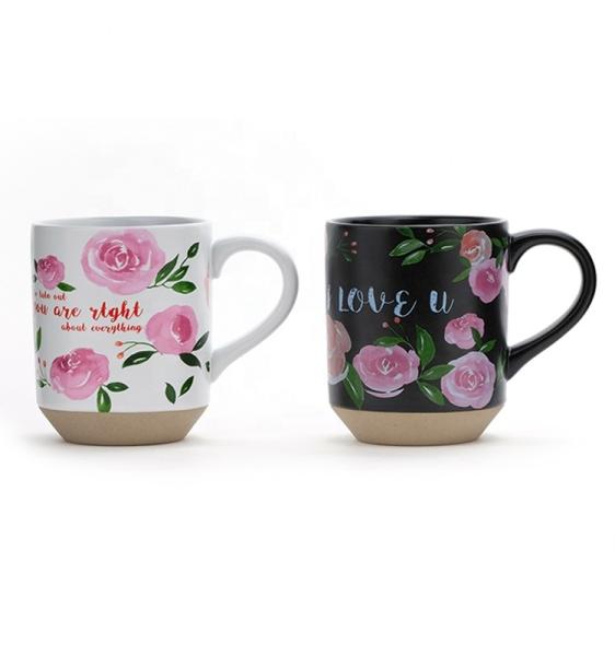 12OZ Coffee Mug Stoneware To Go Best Ceramic Mugs Gift Set Mugs Sublimation For Mother