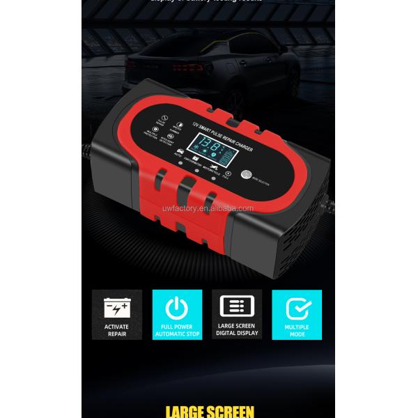 OEM Orders 12V 10A 15A Automatic Charging Smart Auto Charger Portable Car Motorcycle Battery Charger for Lead Acid Battery