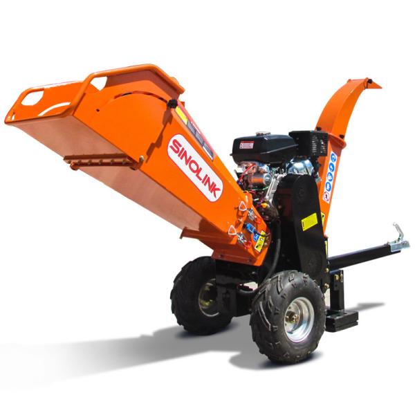 420cc Wood Chipper Machine Industrial Garden Shredder For Composting 16x8-7 Wheels