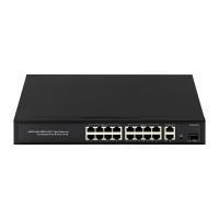 Commutateur 16 ports Gigabit Poe Commutateur réseau à fibre étendu 250m 300W
