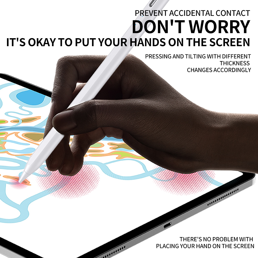 Stylus Pen for apple Pencil with Led Power Indicators Palm Rejection Touch Pencil for 2022 2021 2020 2019 2018 ipad Pencil